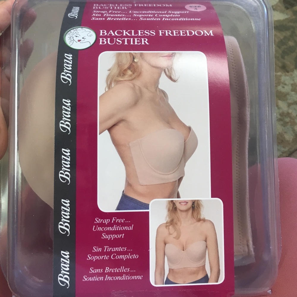 Backless bustier